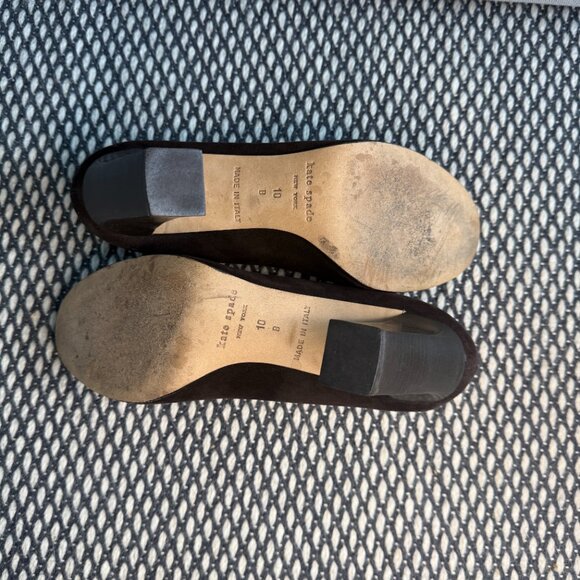 Kate Spade Brown Suede Pumps | Size 10 | Block Heel | Classic Style - Picture 5 of 6